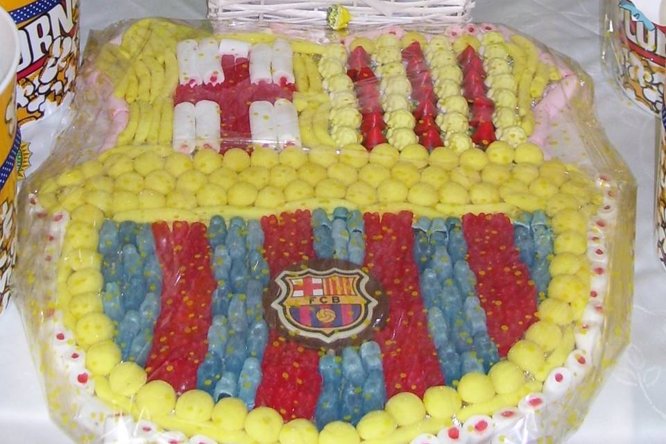 Escudo FCBarcelona gominolas