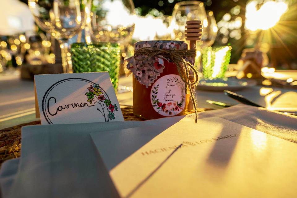 Detalle banquete