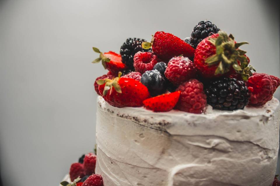 Detalle de tarta de boda