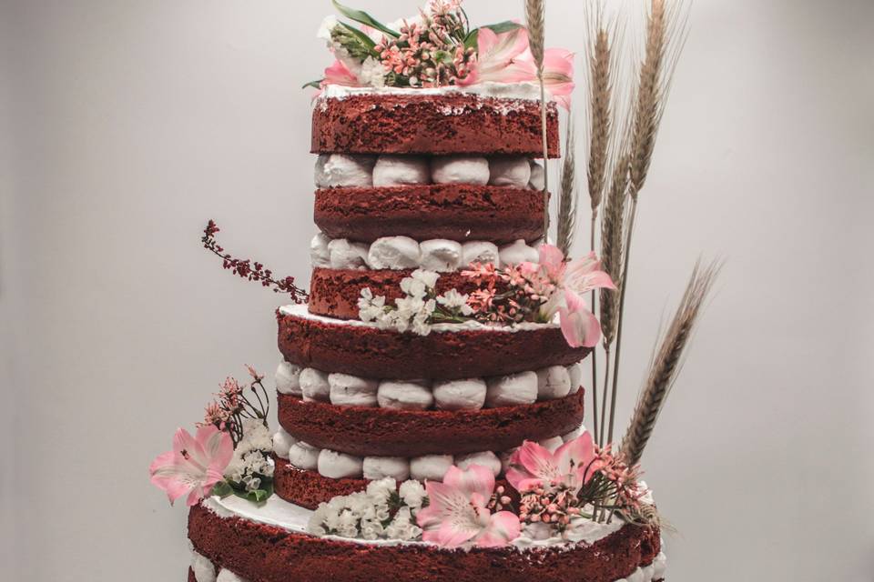 Tarta de boda red velvet