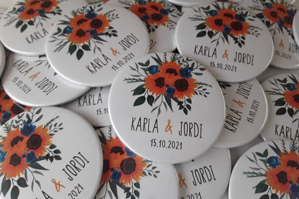 Abridores personalizados para boda