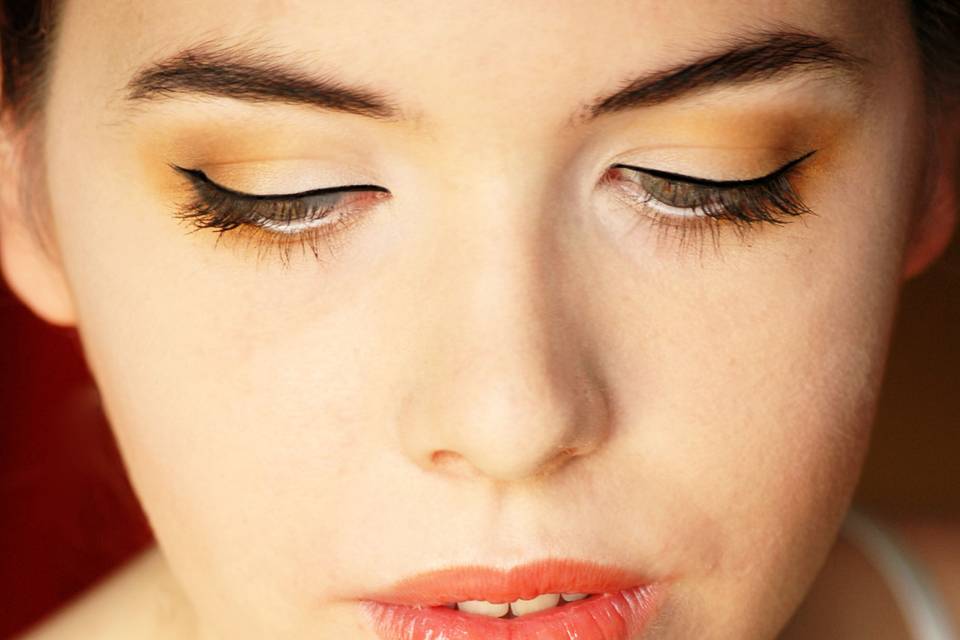 Maquillaje novia, detalle