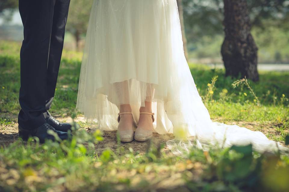 Postboda en el campo