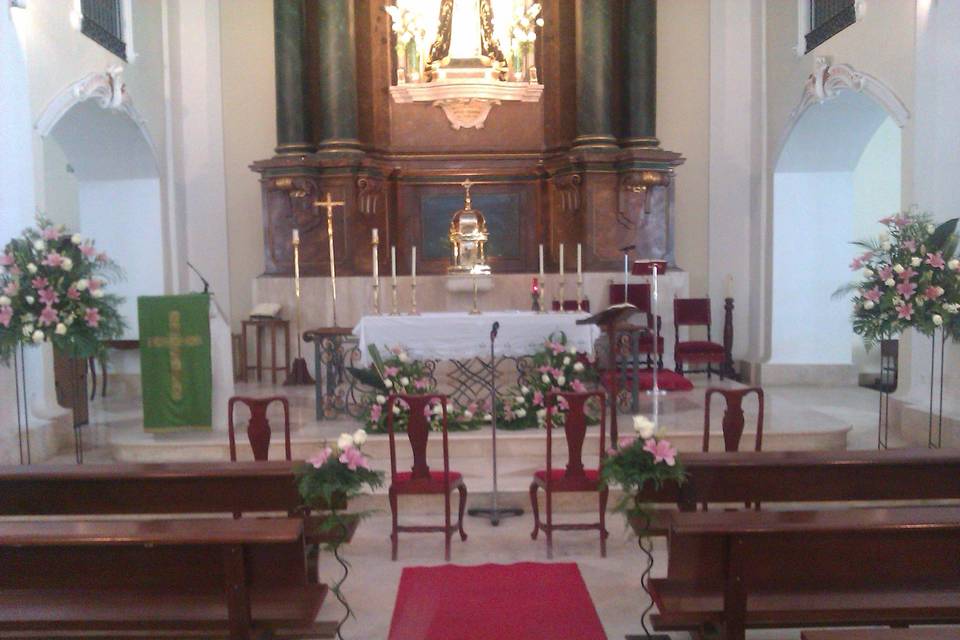 Decoración del altar