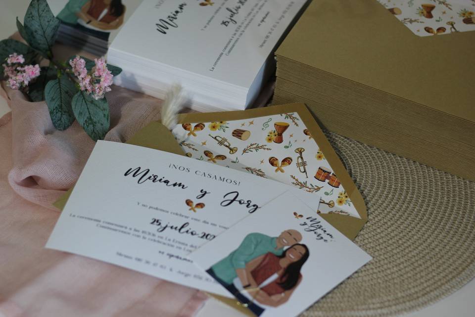 INVITACIONES MIRIAM Y JORGE