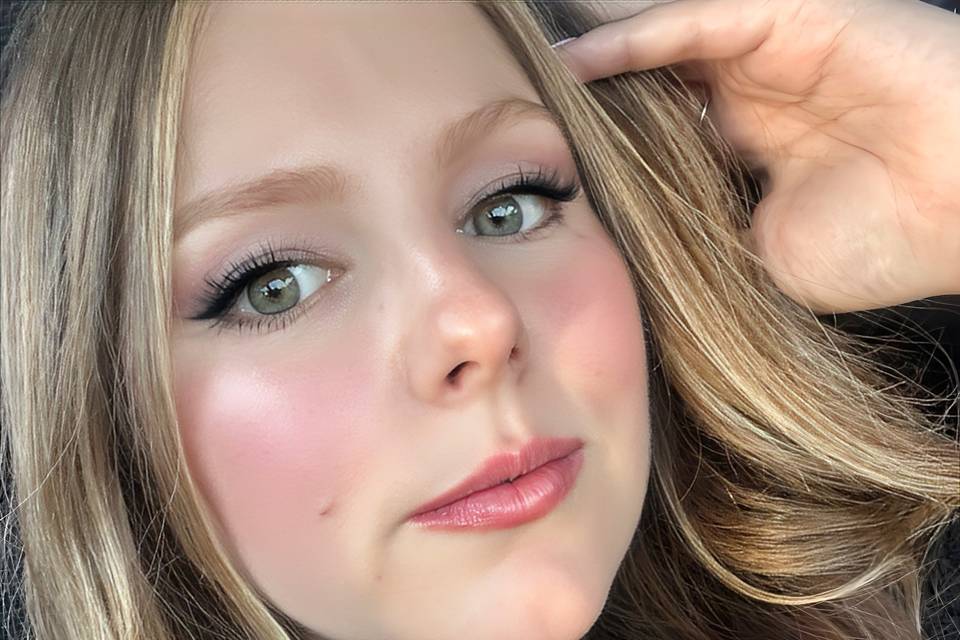 Maquillaje en rosas