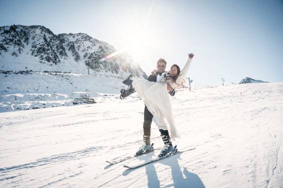 Boda en la nieve