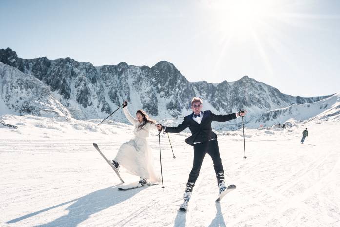 Boda en la nieve