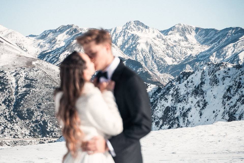 Boda en la nieve