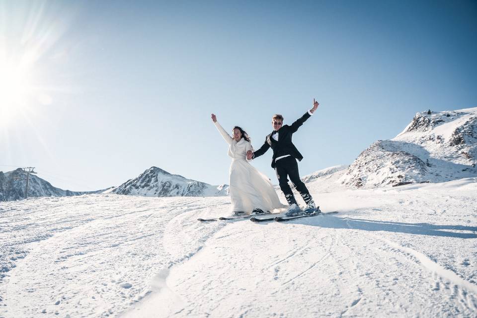 Boda en la nieve