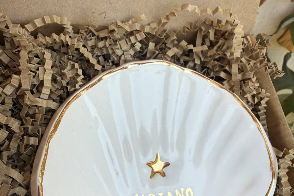 Concha personalizada en oro