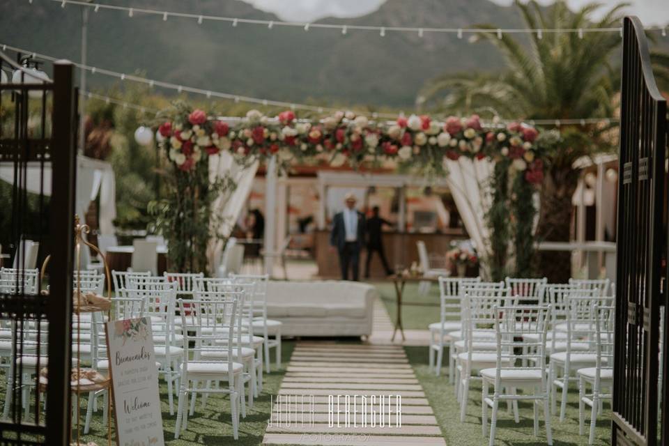 Ceremonia en el jardín