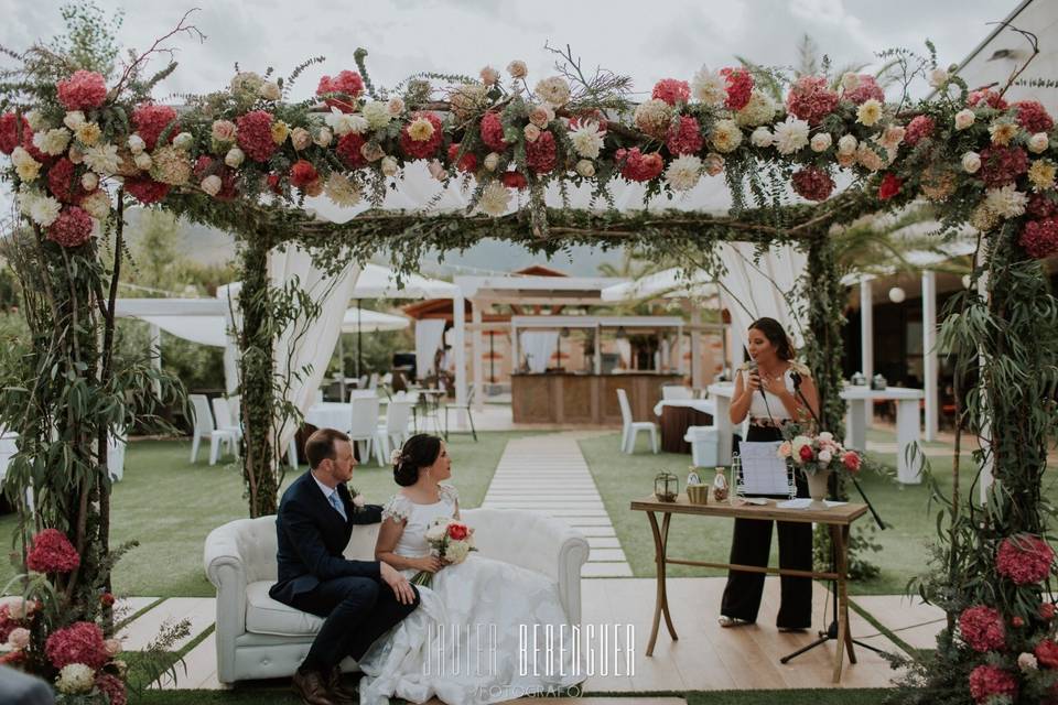 Ceremonia en el jardín