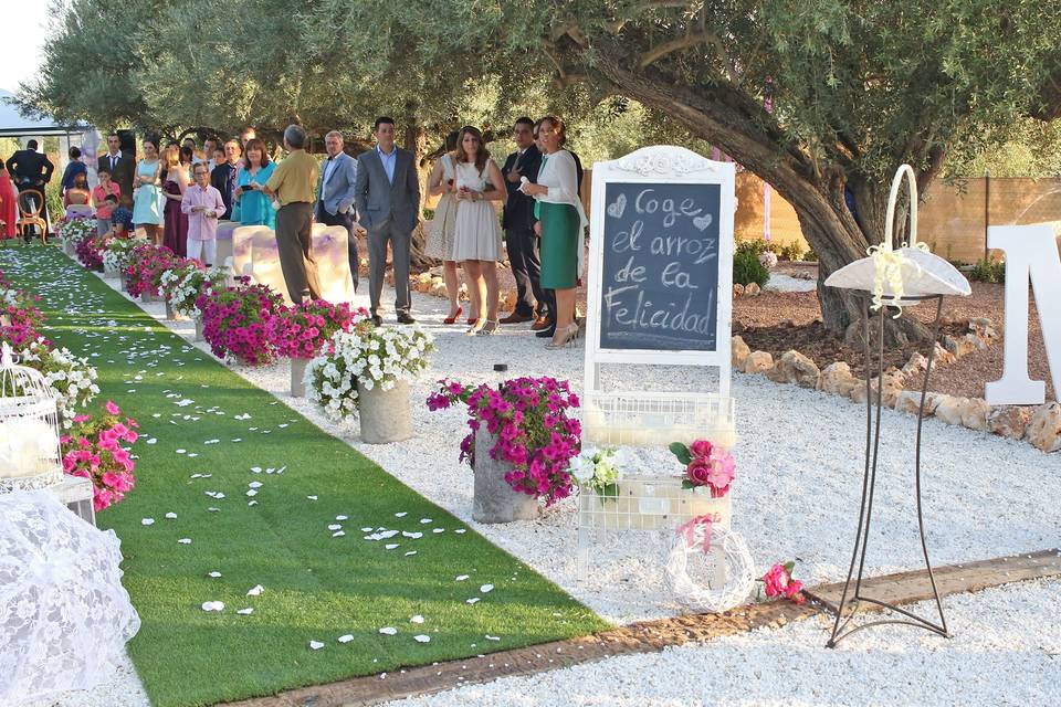 Boda en el jardín