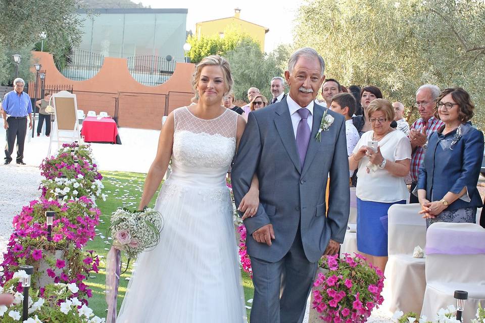 Boda en el jardín