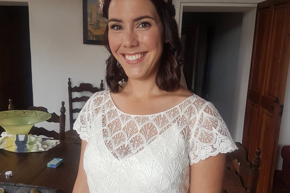 Maquillaje de novia romántico