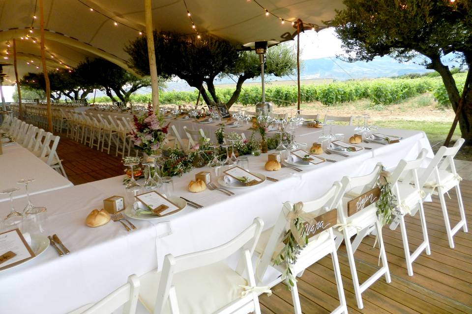 Banquete en la carpa