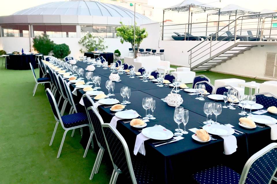 Boda en terraza