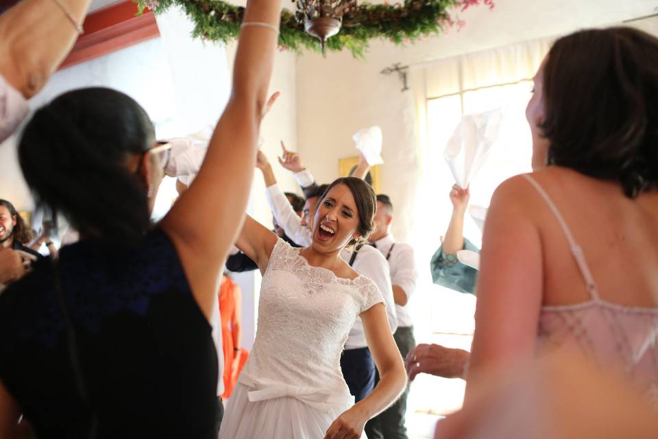 La fiesta en el banquete