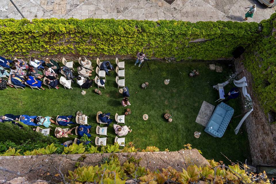 Jardín para ceremonia