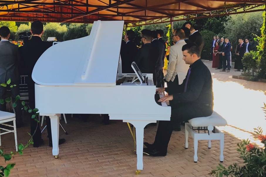 Pianista durante la ceremonia