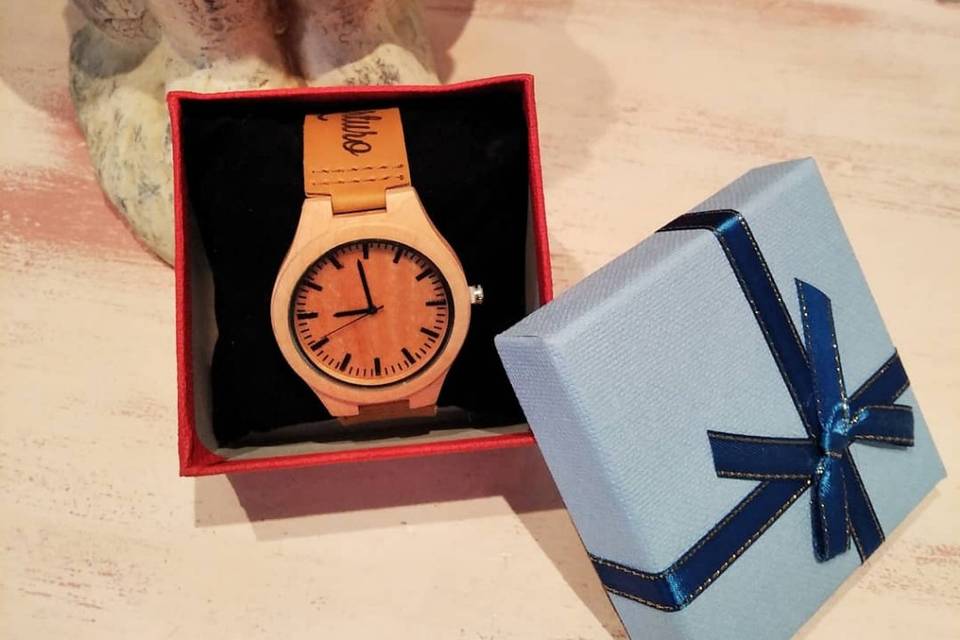 Reloj de pulsera de madera