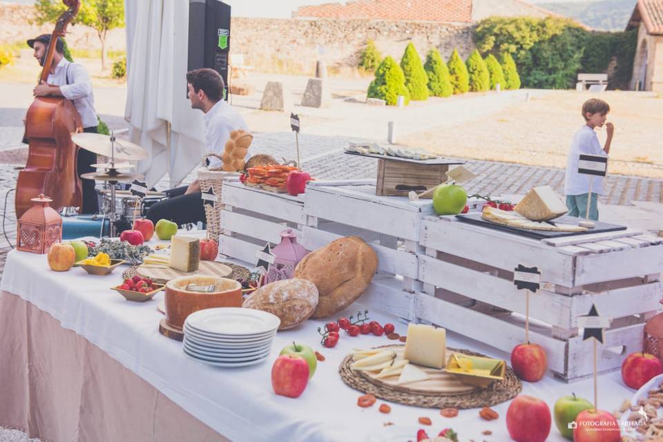 Detalle de buffet de cóctel