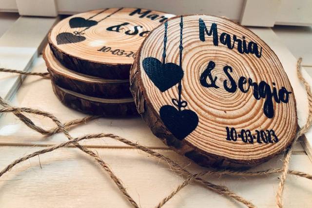 Posavasos madera personalizado