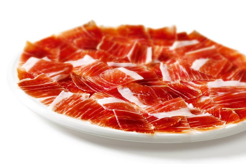 Plato jamón