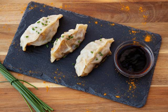 Gyozas de col y setas