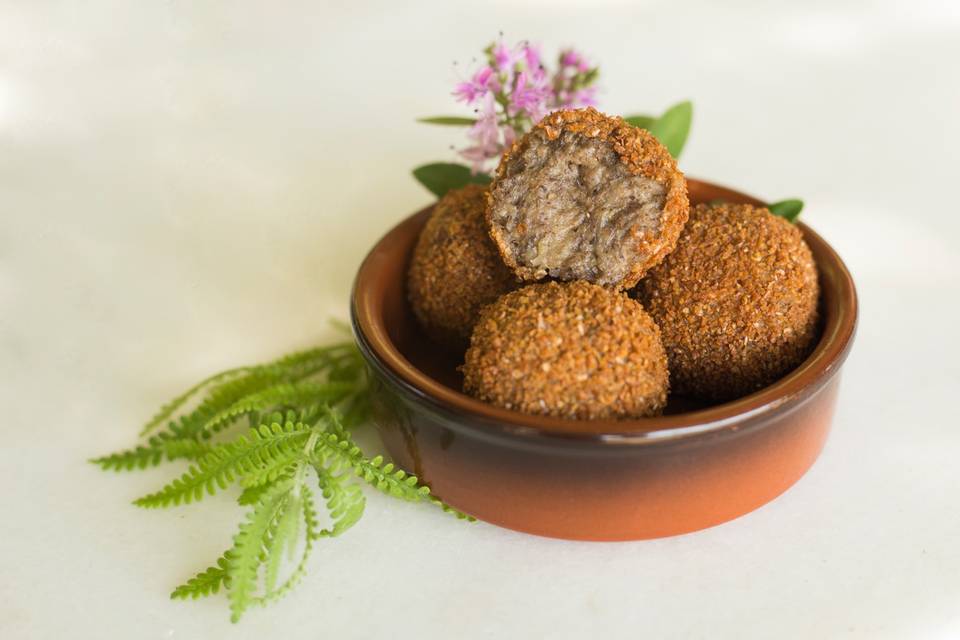 Croquetas de shiitake y puerro