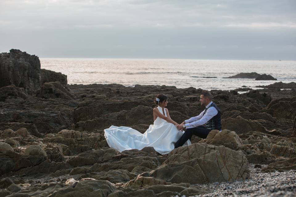 Postboda en la playa