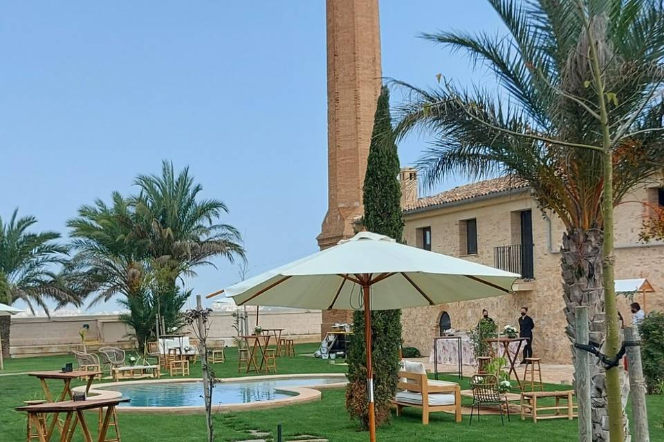 Vistas de la chimenea