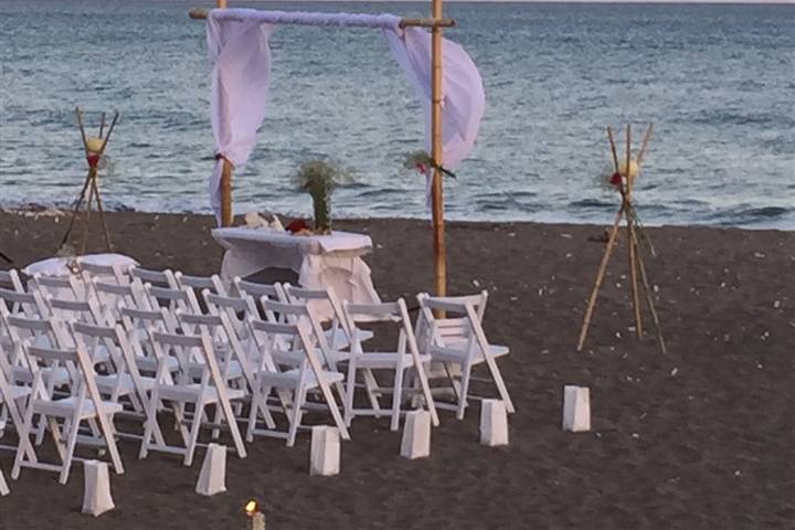 Ceremonia en la playa