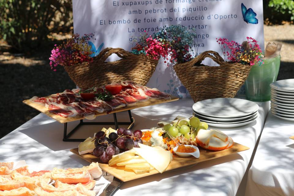 Aperitivo en los jardines