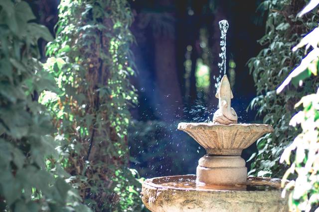 Jardines en la peña del agua