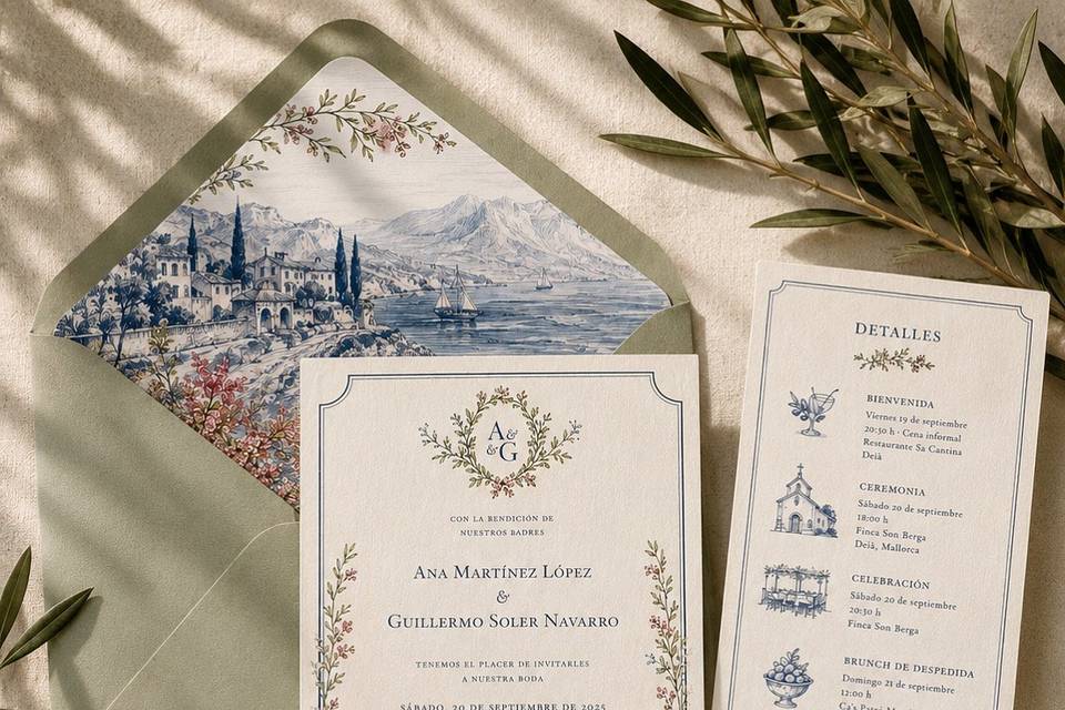 Invitación forro