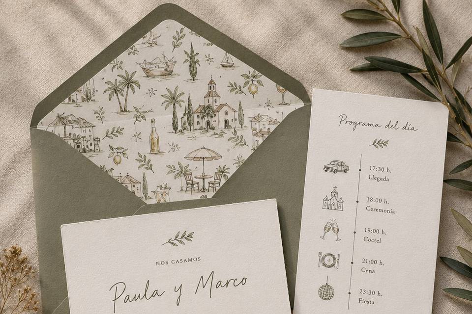 Papelería a juego
