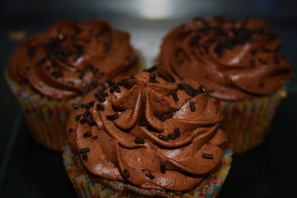 Cupcakes de chocolate