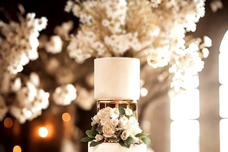 Pastel de Boda flotante