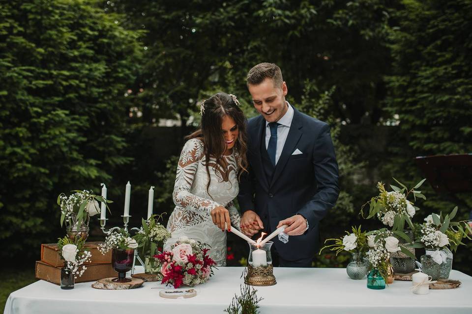 Maquillaje de novia otoñal