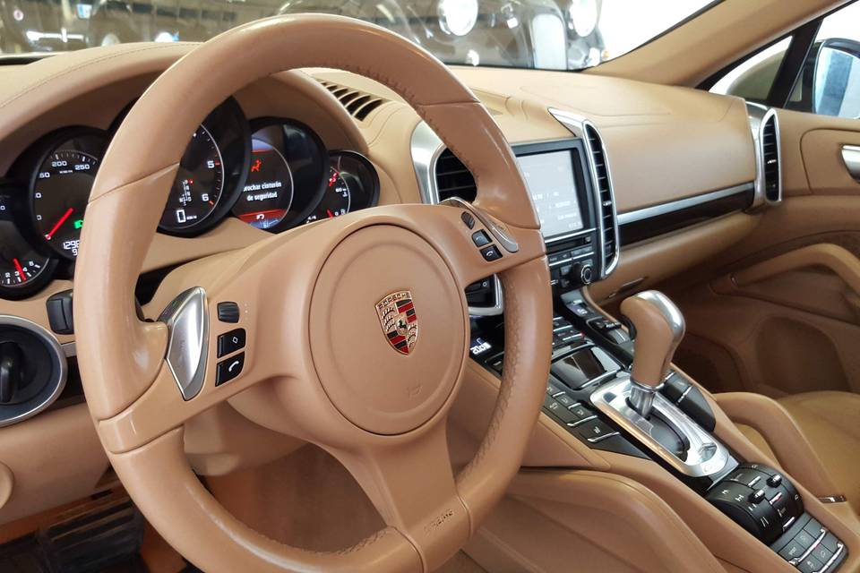 Interior del Porsche