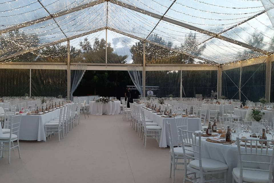 Bodas exteriores en carpas