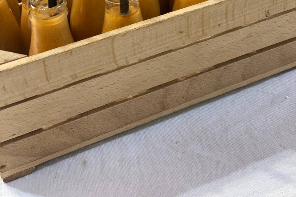 Botellita de crema de marisco