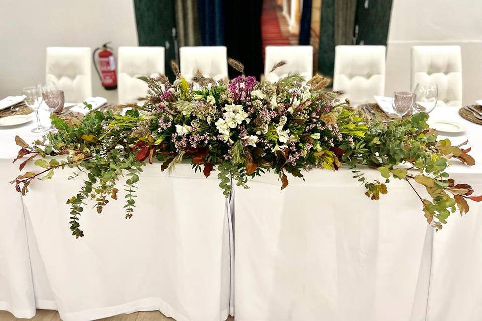 Banquete boda salón