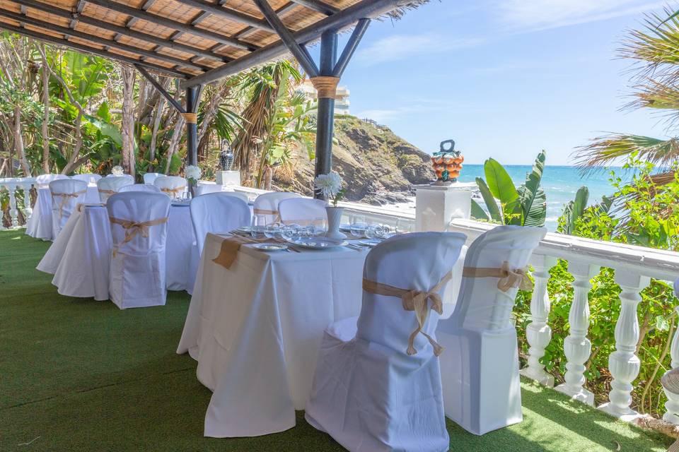 Romántica boda en la playa