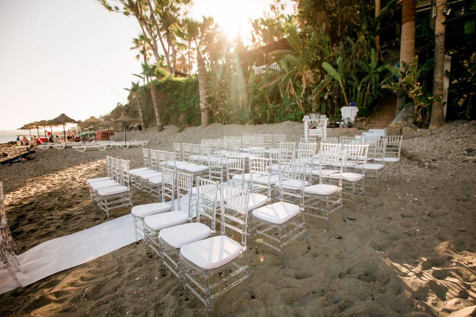 Ceremonia en la playa