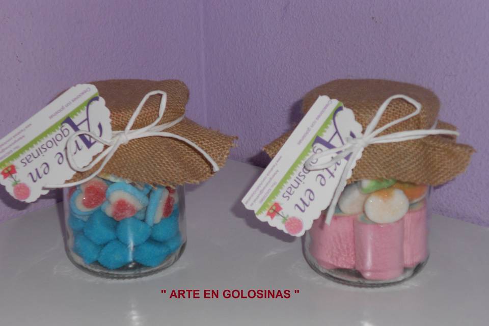 Tarros de Cristal para Chuches y Golosinas Alquiler