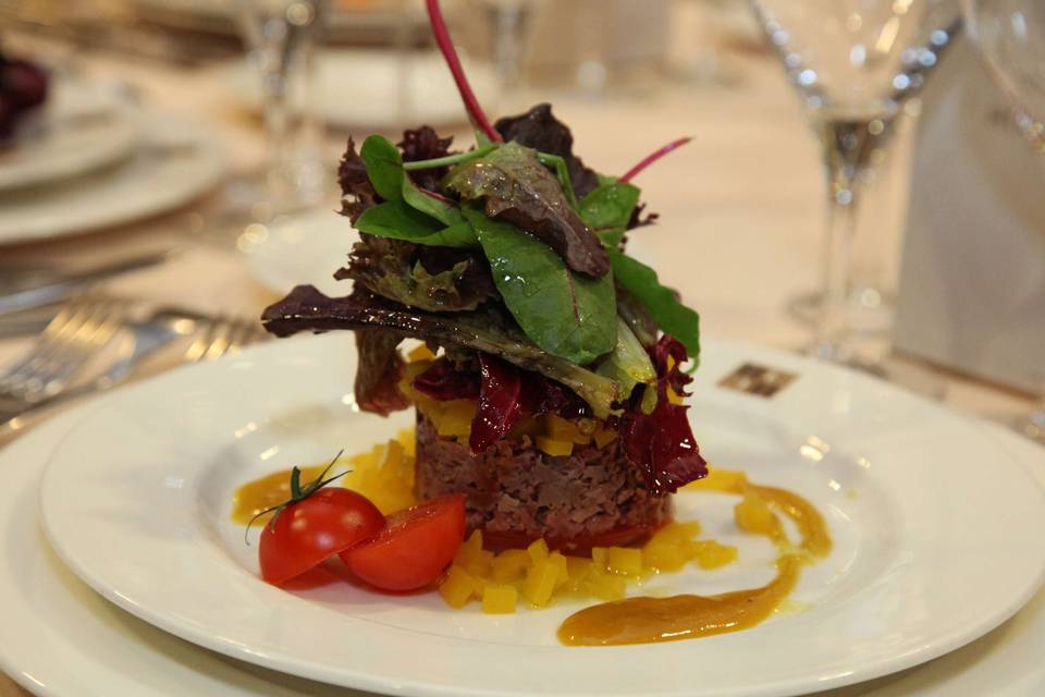 Tartar de tomate y aguacate