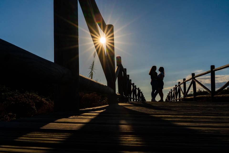 Contraluz en preboda